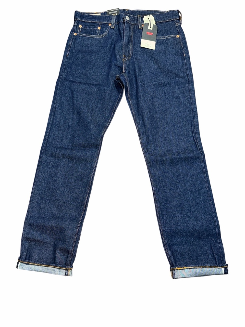 NWT LEVIS 502 TAPERED FIT PREMIUM STRETCH SELVEDGE JEANS SZ 32X32